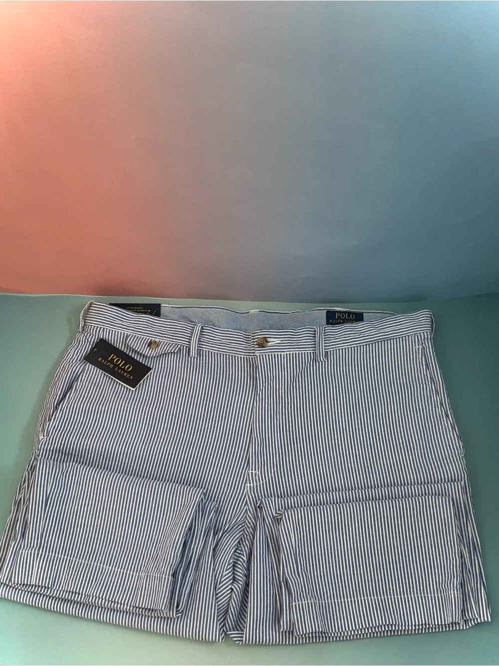 Polo by Ralph Lauren Navy and White Striped Men’s Pants